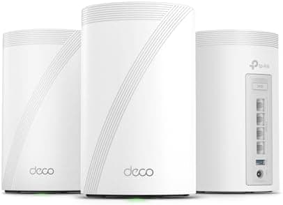 TP-Link Deco BE63 Tri-Band WiFi 7 Mesh System, 3-Pack