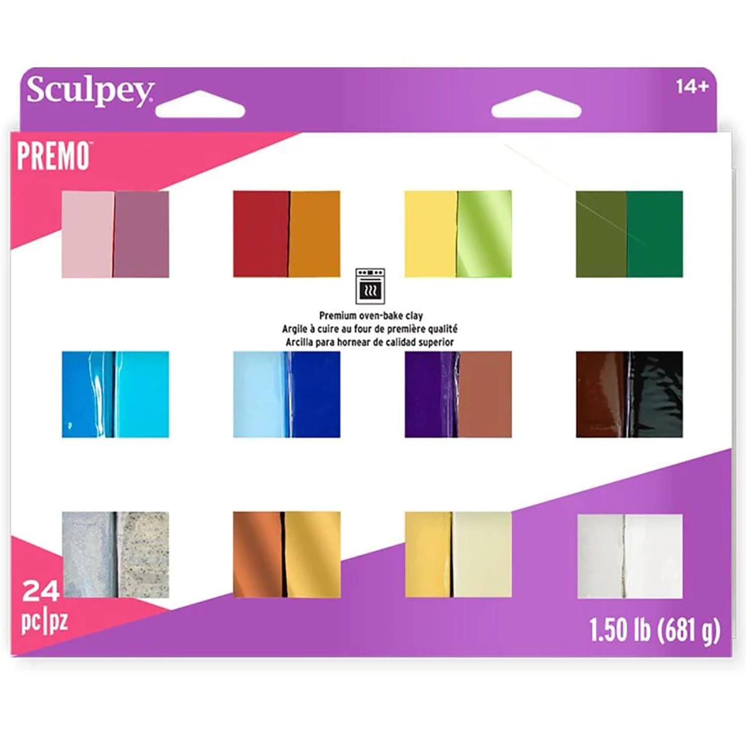 Sculpey Premo/Souffle Ultimate DIY Polymer Oven-Bake Clay Jewelry Kit, 65 pieces
