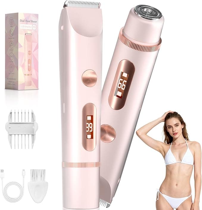 Fanovae Bikini Trimmer for Women — Gentle Electric Razor for Sensitive Areas