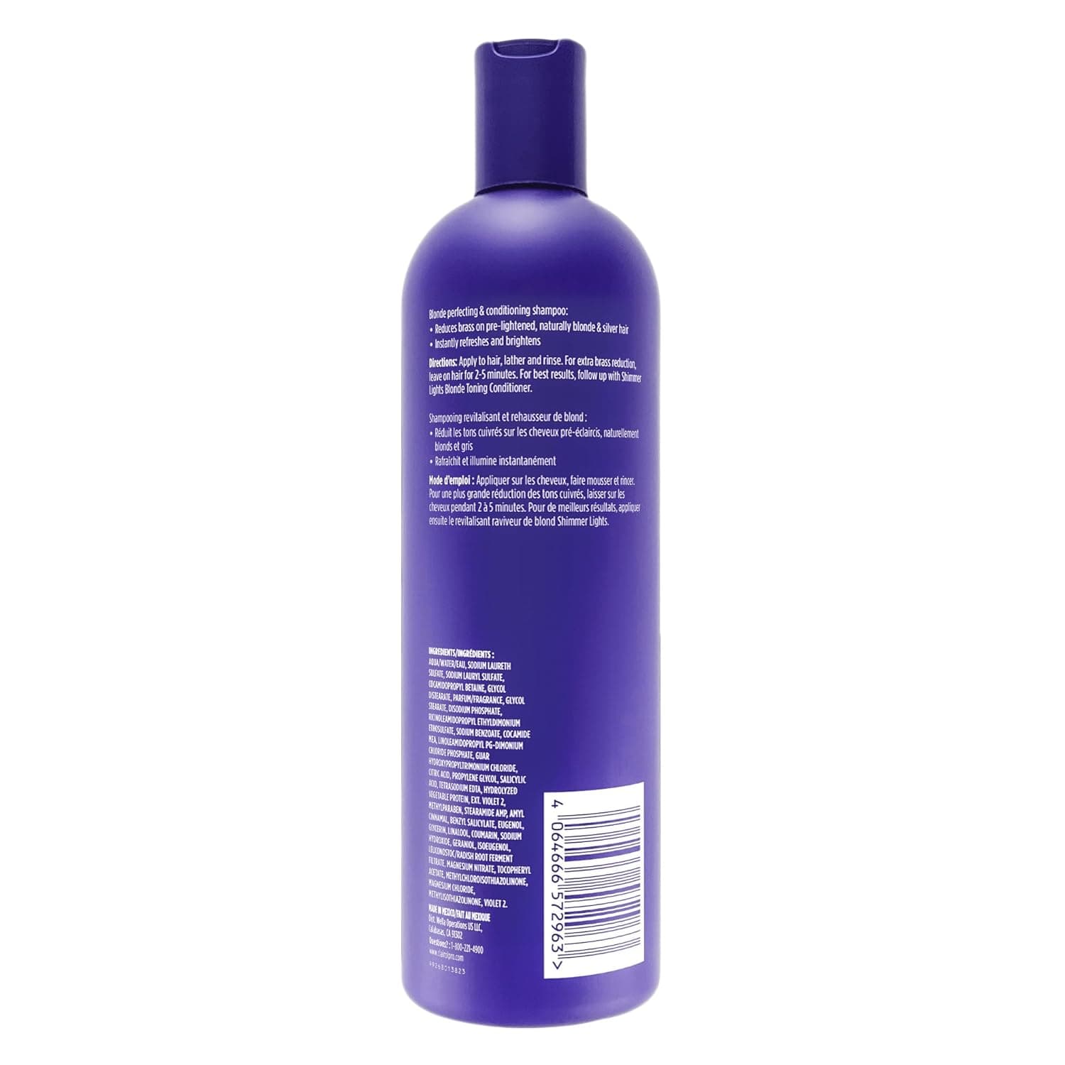 Clairol Professional Shimmer Lights Purple Shampoo, 16 fl. oz