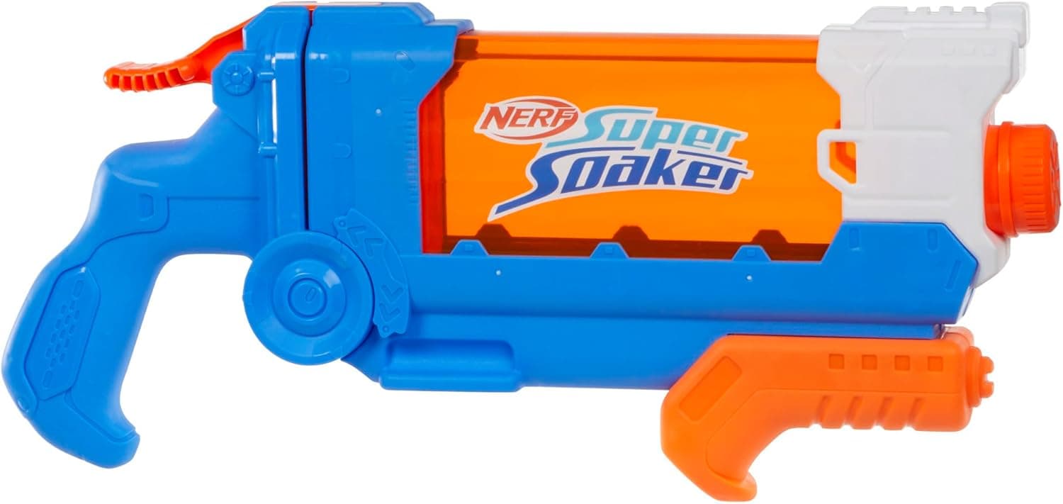 NERF Super Soaker Flip Fill Water Blaster, 4 Spray Styles, 30 oz Tank