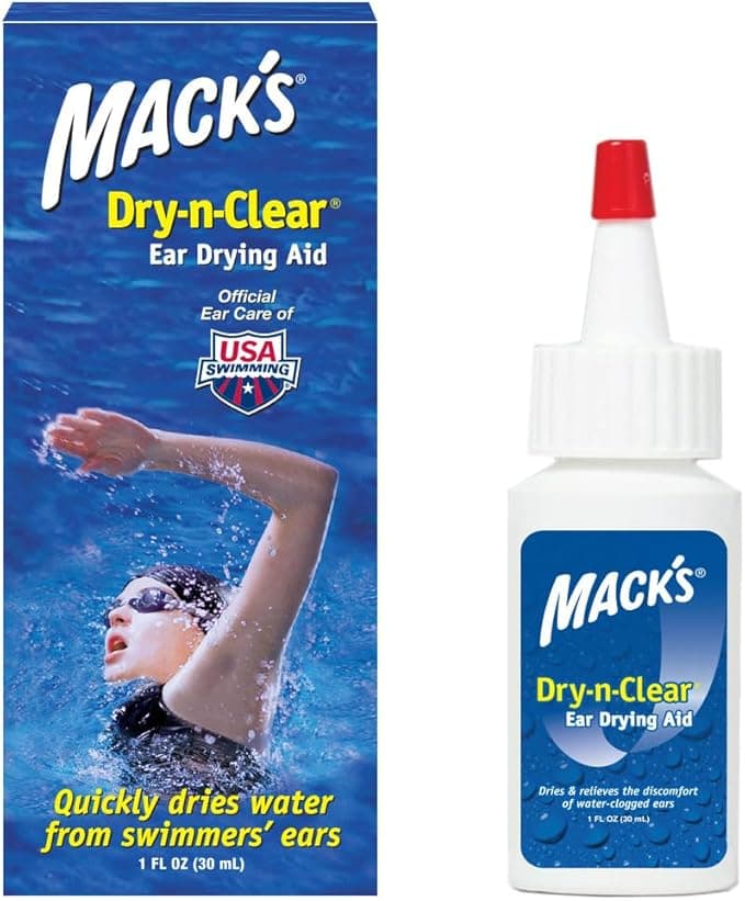 Mack's Dry-n-Clear® Ear Drying Aid – Swimmers Ear Drops for Water Clog