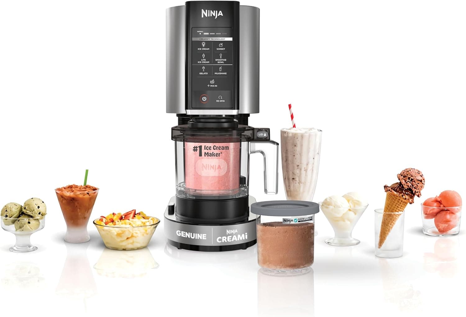 Ninja NC301 CREAMi Ice Cream Maker, 7 One-Touch Programs