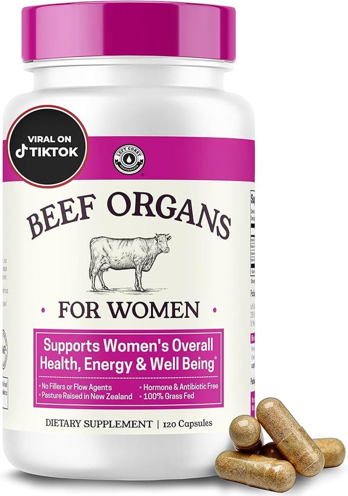 Beef Organ Supplement for Women – Beef Liver, Kidney, Heart and Uterus