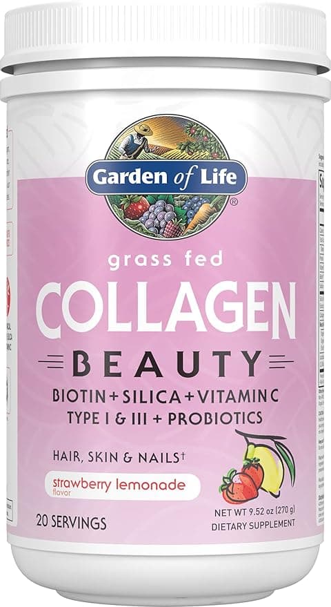 Garden of Life Grass Fed Collagen Beauty – Strawberry Lemonade, 20 Ser