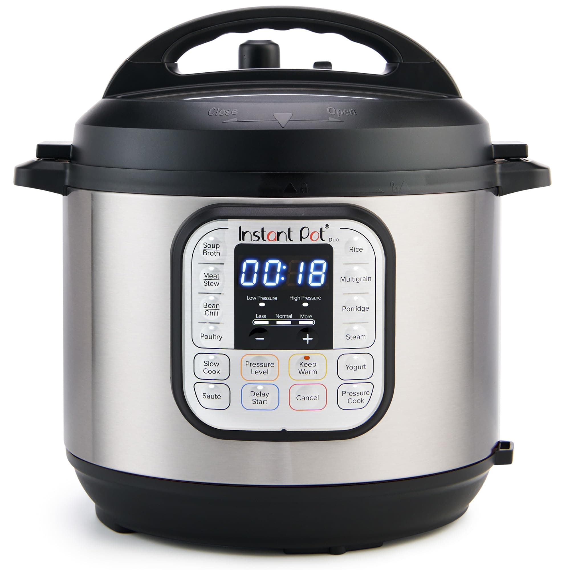Instant Pot Duo 7-in-1 Electric Pressure Cooker, Slow Cooker, Rice Cooker, Steamer, Sauté, Yogurt Maker & Warmer, 6 Quart, Stainless Steel