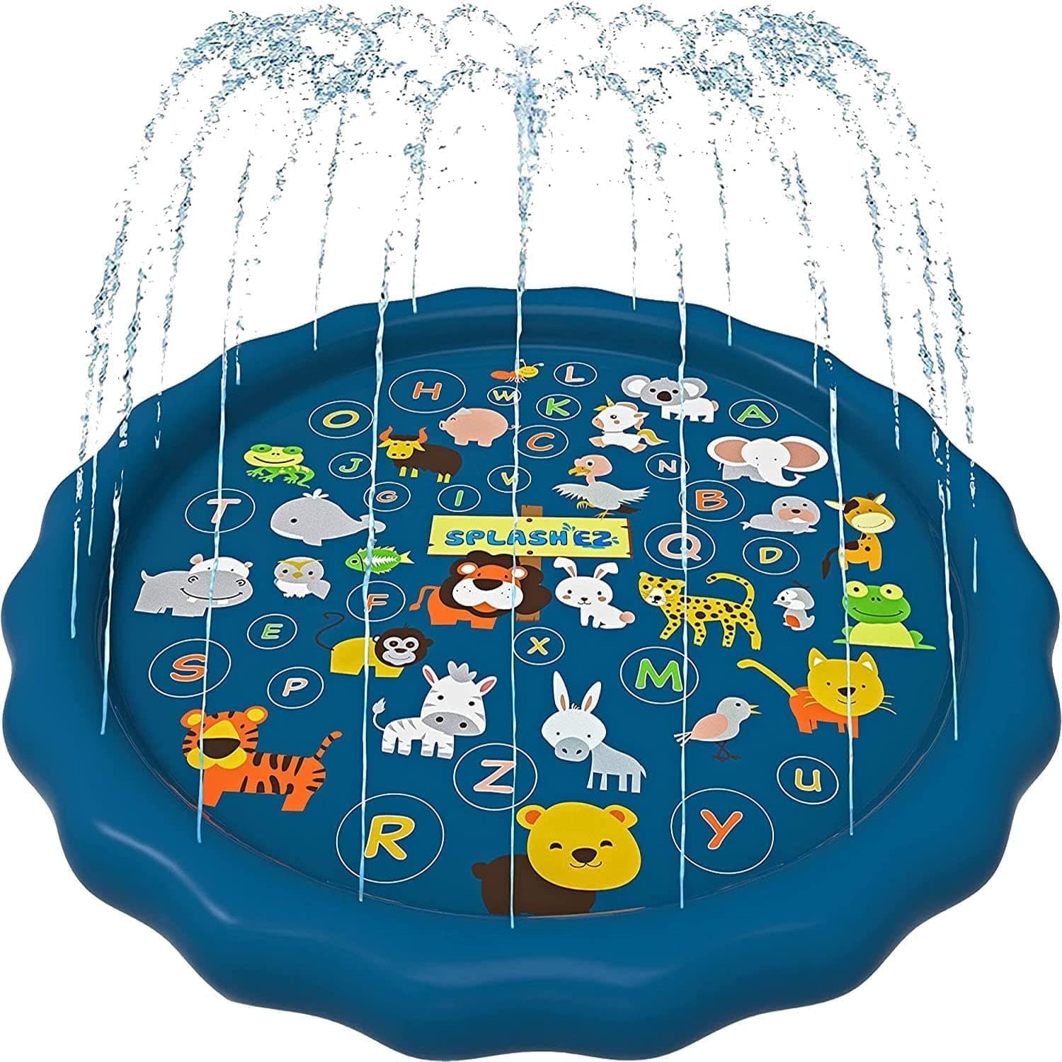 SplashEZ 3-in-1 Splash Pad, Sprinkler for Kids & Baby Pool, 60 Inches