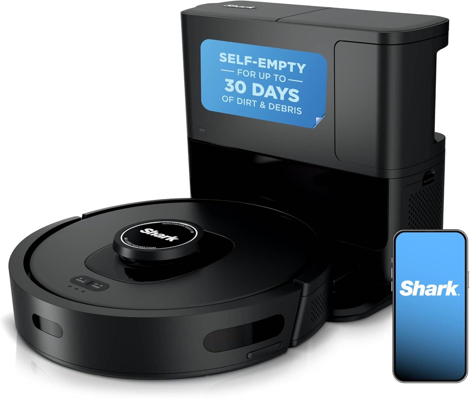 Shark AV2501S AI Ultra Robot Vacuum with Matrix Clean, Home Mapping, HEPA Self-Empty Base