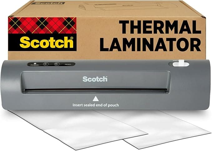 Scotch Thermal Laminator with 50 Laminating Pouches