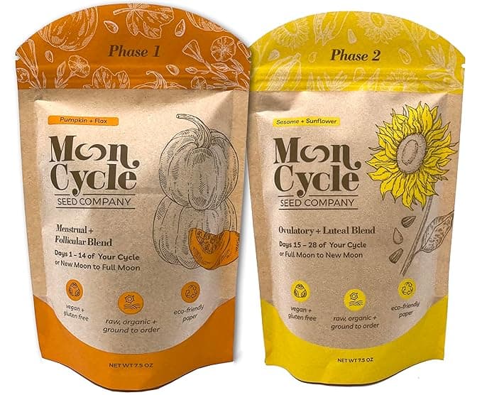 Moon Cycle Seed Company Seed Cycling Kit — Follicular & Luteal Phase Seeds