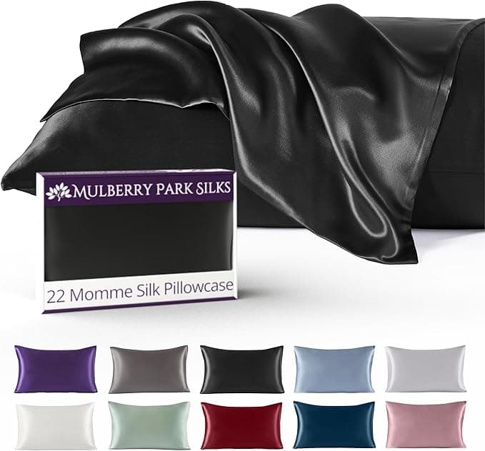 Mulberry Park 100% Silk Pillowcase 22 Momme Grade 6A