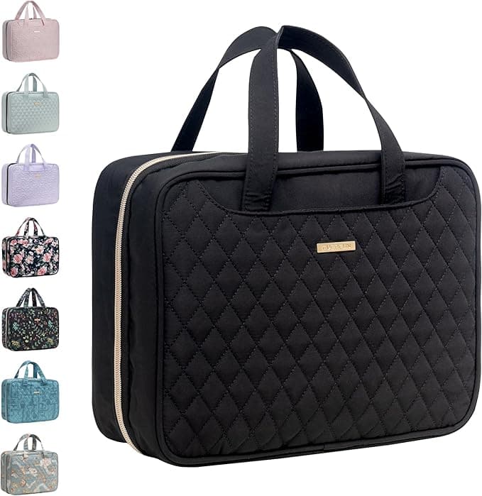 Everfun Hanging Toiletry Bag for Travel, 12x9x4.5 inch Large Capacity