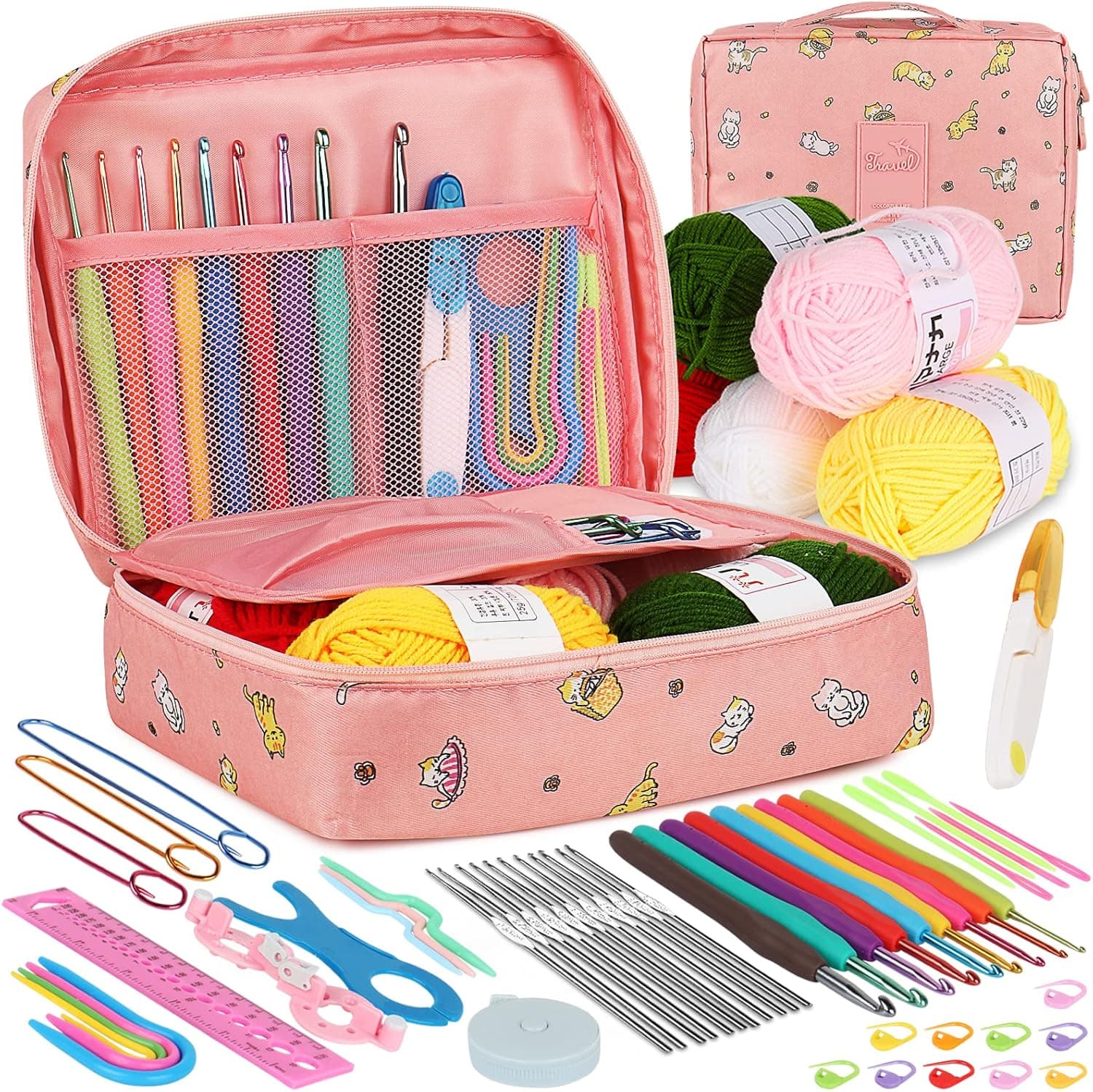 Aeelike 59 Piece Crochet Starter Kit for Beginners Adults