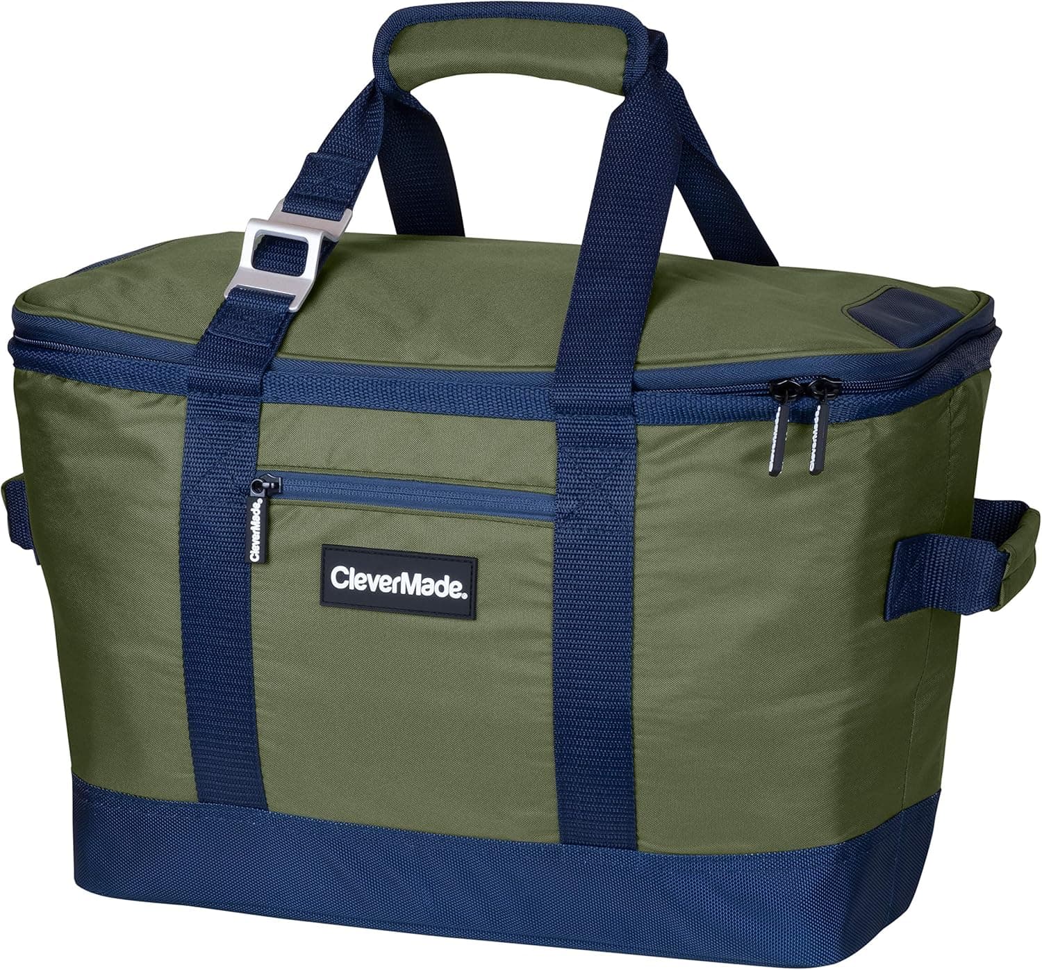 CleverMade Collapsible Cooler Bag, Leakproof, Insulated 50-Can Soft Sided