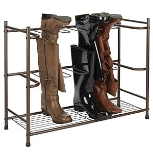 mDesign Boot Storage and Organizer Rack