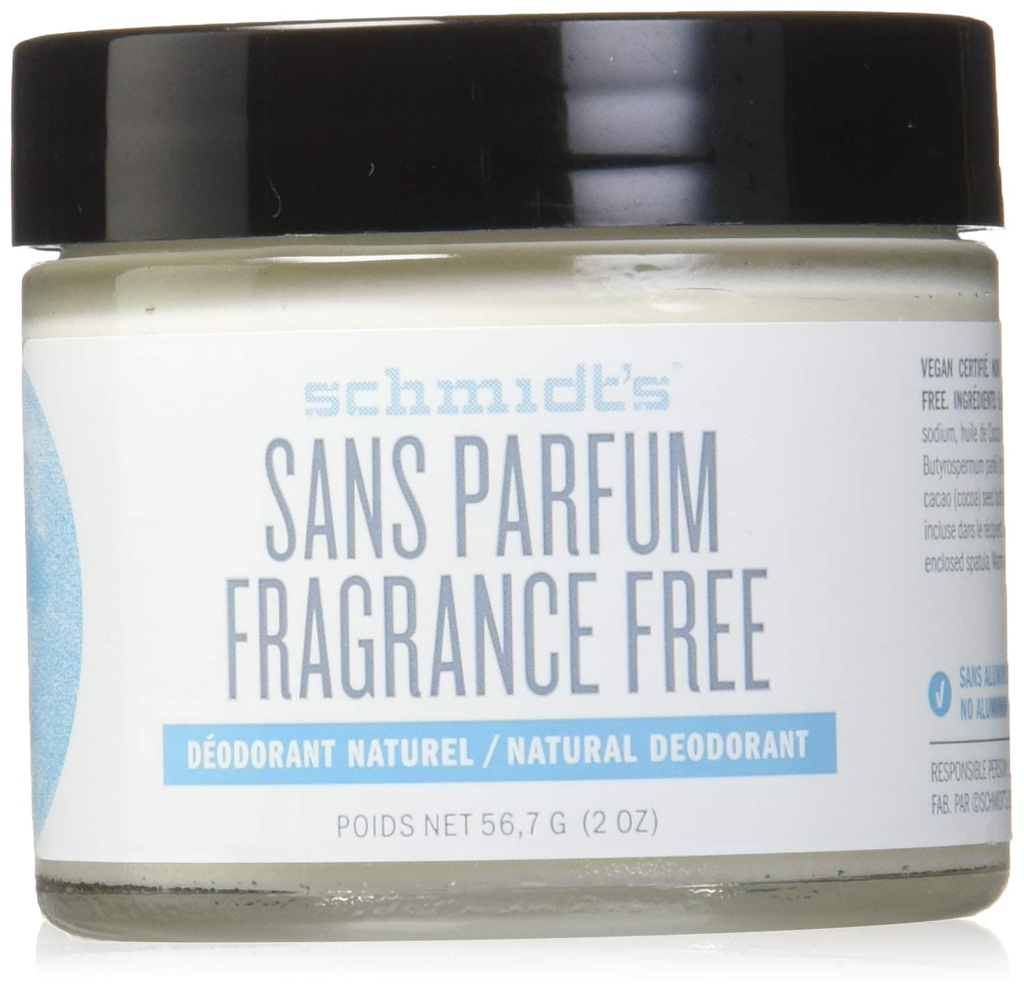 Schmidt's Natural Deodorant, Fragrance-Free, 2 oz