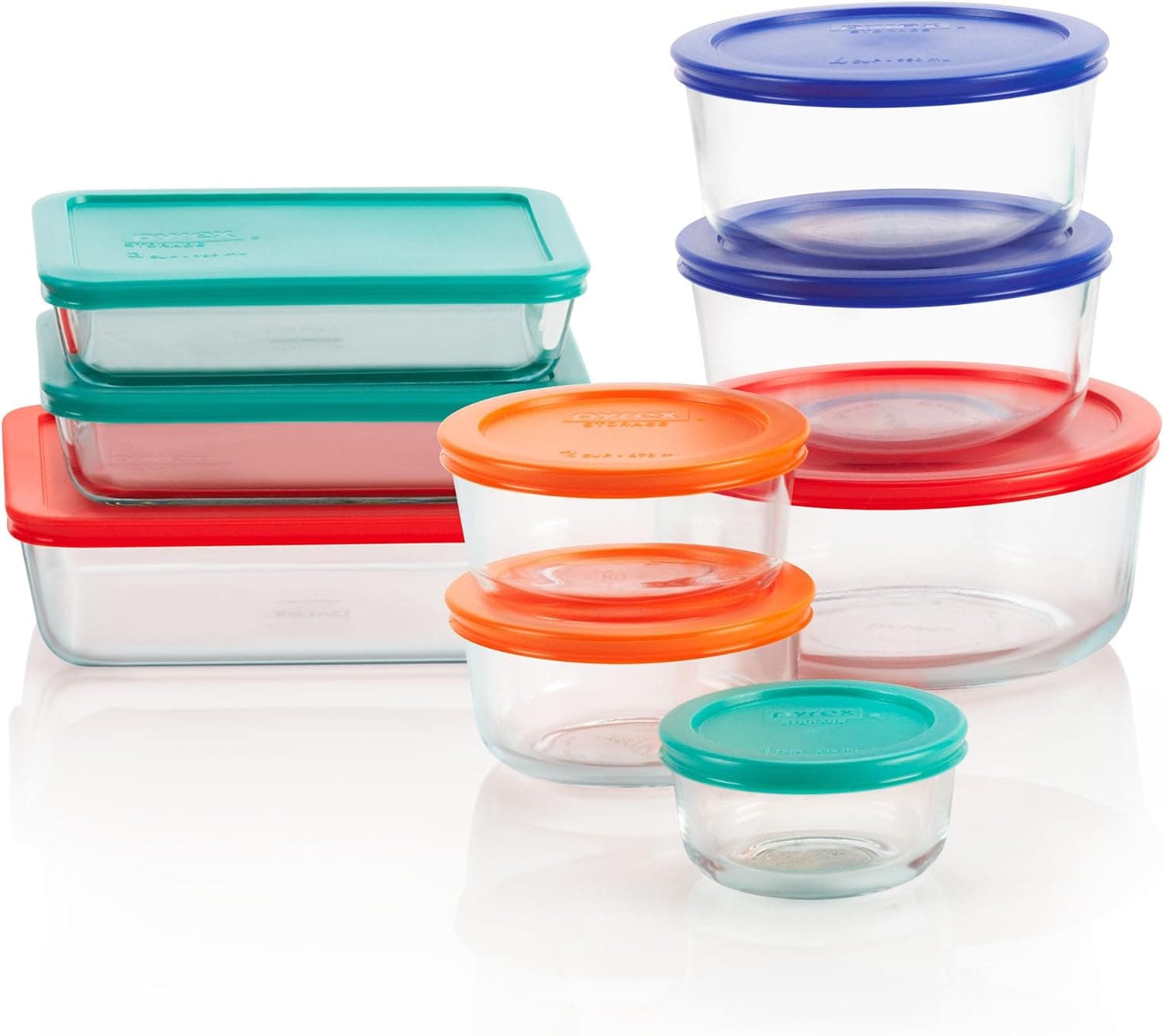 Pyrex Simply Store Glass Food Storage Set, 9-Pack