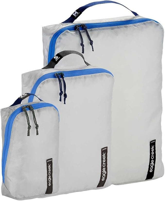 Eagle Creek Pack-It Isolate Cube Set, Az Blue/Grey, Set XS/S/M
