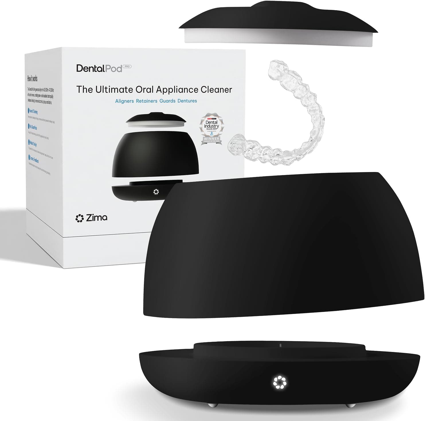 Zima Dental Pod PRO: Ultrasonic Retainer Cleaner Machine