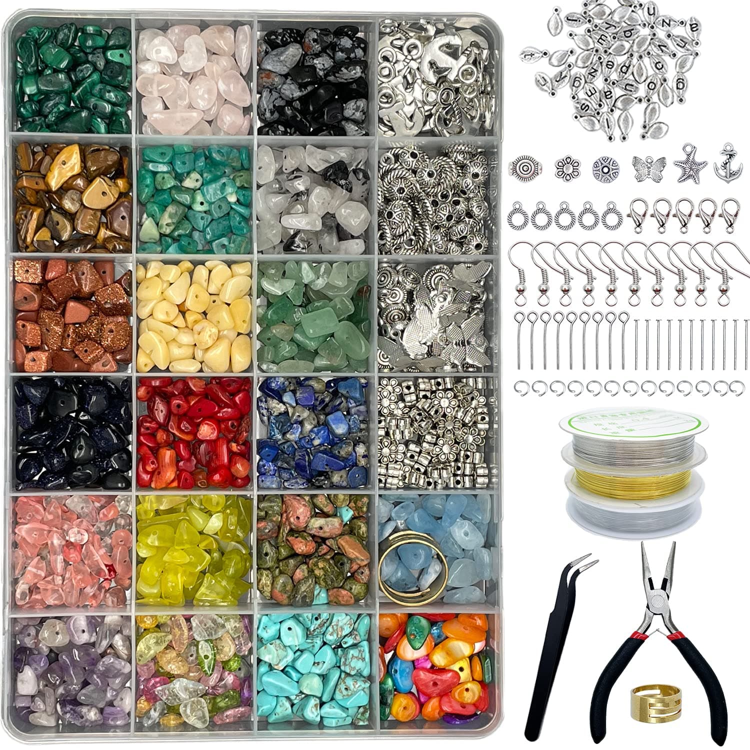 Xmada Jewelry Making Supplies Kit - 1587 PCS
