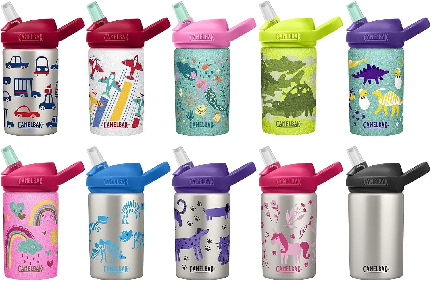CamelBak Eddy+ Kids 14 oz Bottle, Stainless Steel