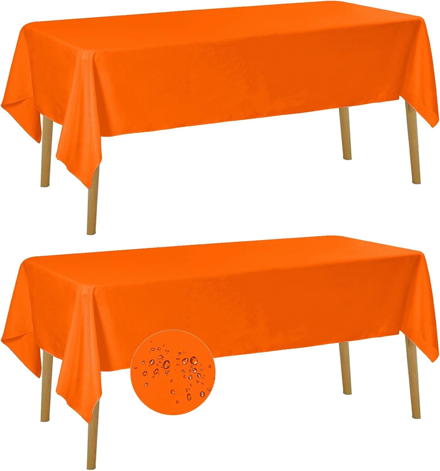 Fokitut Waterproof Rectangle Tablecloth — 60x84 Inch
