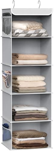 Simple Houseware 5-Shelf Hanging Closet Organizer