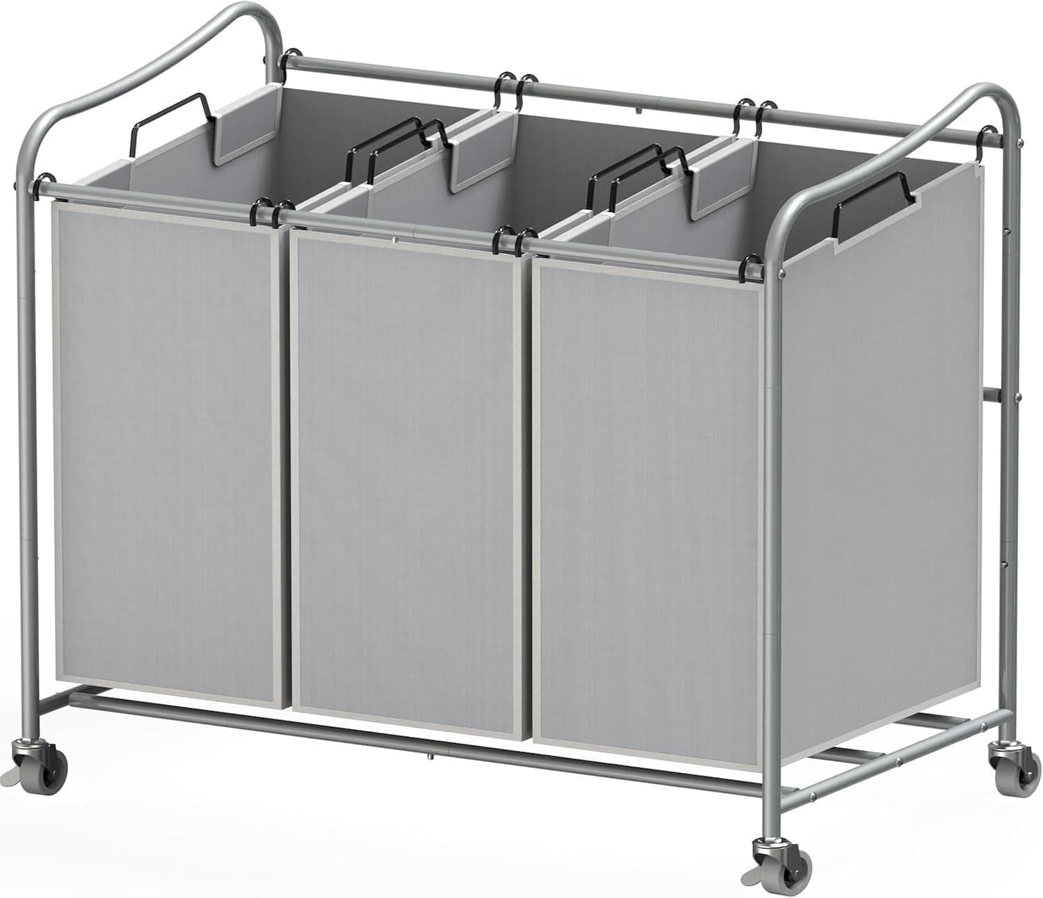 Simple Houseware 3-Bag Laundry Sorter Cart