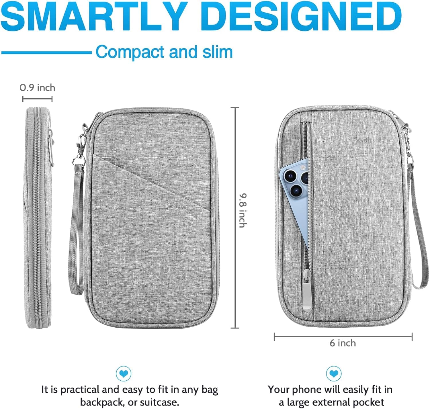 TOPBAG Passport Holder for Women and Men