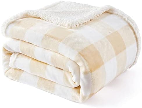 Touchat Sherpa Buffalo Plaid Throw – 60